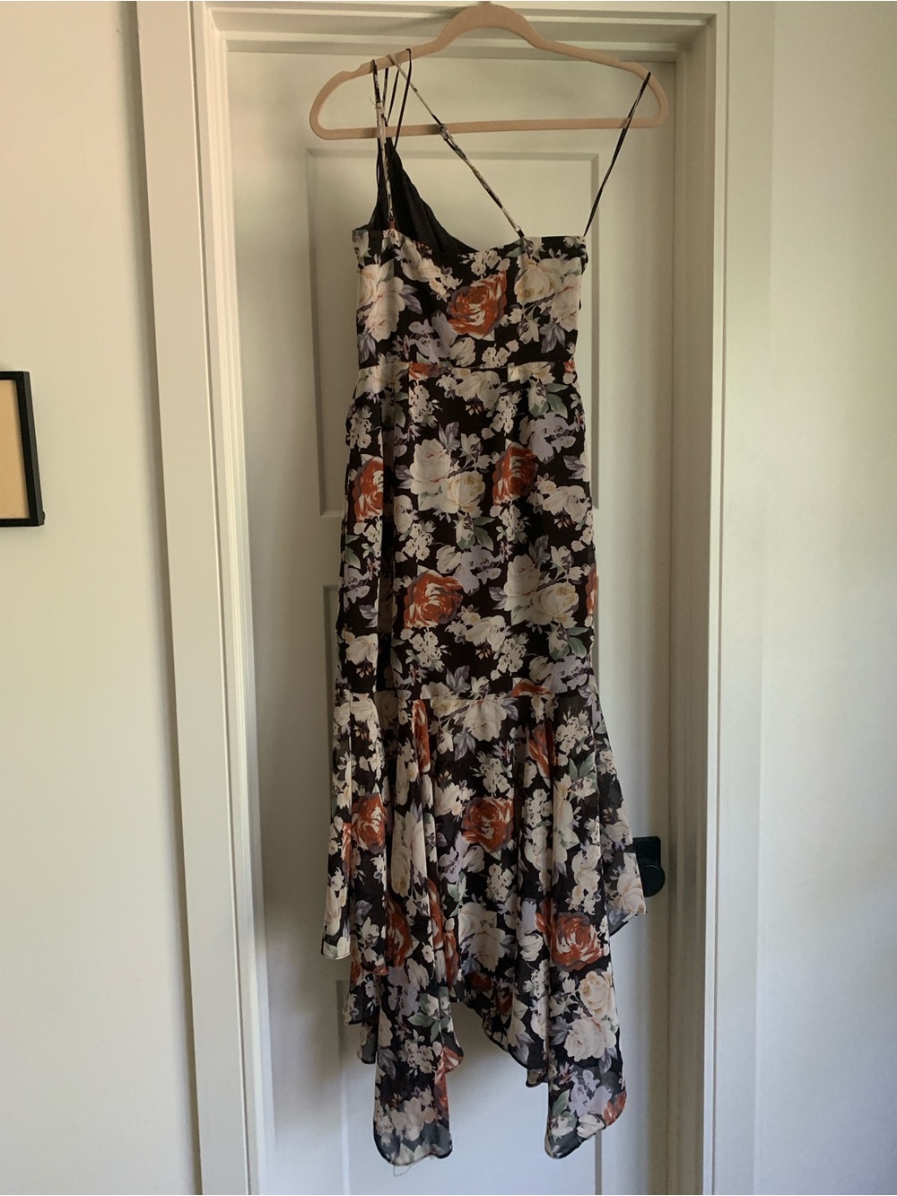 ASTR the Label Emmylou Floral One Shoulder Mid Slip Cottagecore event Dress XS - Picture 12 of 12